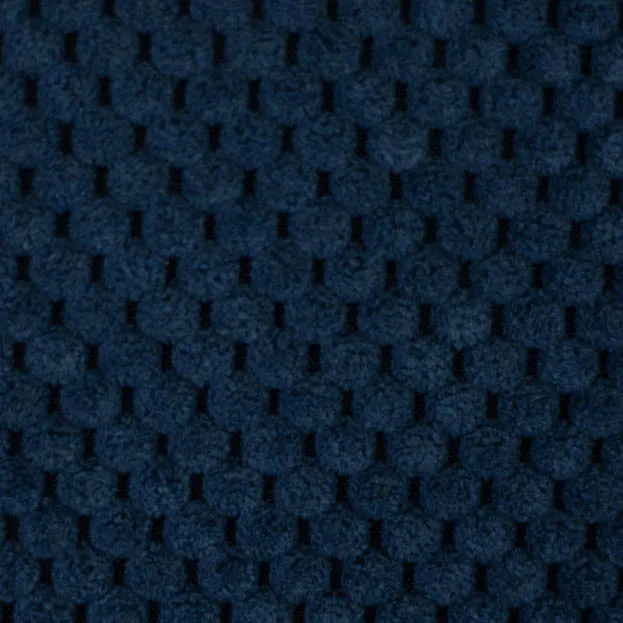 Decostof donkerblauw fluweel met reliëf